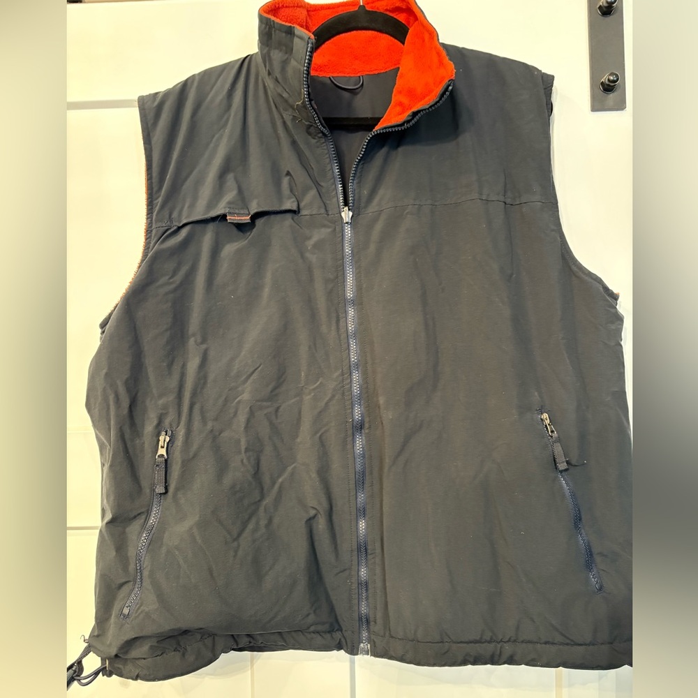 Reversible Black and Orange Vest